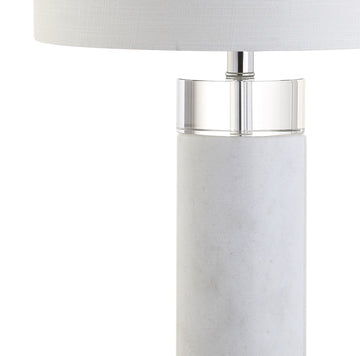 Hunter 32" Marble/Crystal LED Table Lamp - JONATHAN Y